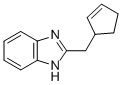 1H-benzimidazole,2-(2-cyclopenten-1-ylmethyl)-(9ci)Structure,146350-93-8Structure 1H-benzimidazole,2-(2-cyclopenten-1-ylmethyl)-(9ci) Structure,146350-93-8Structure