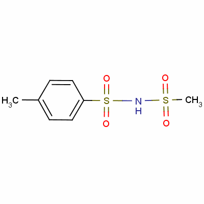 Benzenesulfonamide, 4-methyl-n-(methylsulfonyl)-Structure,14653-91-9Structure Benzenesulfonamide, 4-methyl-n-(methylsulfonyl)- Structure,14653-91-9Structure