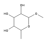 alpha-l-吡喃半乳糖苷甲酯結構式_14687-15-1結構式