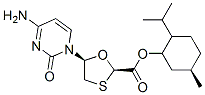 5-(4-氨基-2-氧代-2H-嘧啶-1-基)-[1,3]1,3-氧硫雜環(huán)戊-2-甲酸孟酯結(jié)構(gòu)式_147027-10-9結(jié)構(gòu)式