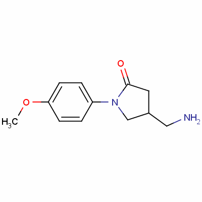 4-Aminomethyl-1-(4-methoxy-phenyl)-pyrrolidin-2-oneStructure,148436-13-9Structure 4-Aminomethyl-1-(4-methoxy-phenyl)-pyrrolidin-2-one Structure,148436-13-9Structure