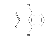 2,6-二氯苯甲酸甲酯結(jié)構(gòu)式_14920-87-7結(jié)構(gòu)式