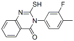 3-(3-氟-4-甲基苯基)-2-疏基喹唑啉-4(3h)-酮結(jié)構(gòu)式_1512-75-0結(jié)構(gòu)式