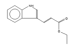 吲哚-2-丙烯酸乙酯結構式_15181-86-9結構式