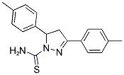3,5-Dip-tolyl-4,5-dihydro-1H-pyrazole-1-carbothioamideStructure,153332-11-7Structure 3,5-Dip-tolyl-4,5-dihydro-1H-pyrazole-1-carbothioamide Structure,153332-11-7Structure