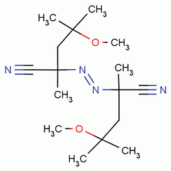 Pentanenitrile, 2,2-azobis[4-methoxy-2,4-dimethyl-Structure,15545-97-8Structure Pentanenitrile, 2,2-azobis[4-methoxy-2,4-dimethyl- Structure,15545-97-8Structure