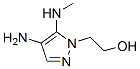 1H-pyrazole-1-ethanol, 4-amino-5-(methylamino)-Structure,155601-26-6Structure 1H-pyrazole-1-ethanol, 4-amino-5-(methylamino)- Structure,155601-26-6Structure
