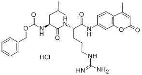 Z-leu-arg-7-氨基-4-甲基香豆素結(jié)構(gòu)式_156192-32-4結(jié)構(gòu)式