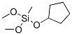 Silane, (cyclopentyloxy)dimethoxymethyl- (9ci)Structure,156536-50-4Structure Silane, (cyclopentyloxy)dimethoxymethyl- (9ci) Structure,156536-50-4Structure