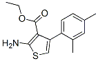 2-Amino-4-(2,4-dimethyl-phenyl)-thiophene-3-carboxylic acid ethyl esterStructure,15854-10-1Structure 2-Amino-4-(2,4-dimethyl-phenyl)-thiophene-3-carboxylic acid ethyl ester Structure,15854-10-1Structure