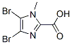 4,5-Dibromo-1-methylimidazole-2-carboxylic acidStructure,158585-80-9Structure 4,5-Dibromo-1-methylimidazole-2-carboxylic acid Structure,158585-80-9Structure