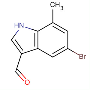 5-Bromo-7-methyl-1h-indole-3-carbaldehydeStructure,16076-86-1Structure 5-Bromo-7-methyl-1h-indole-3-carbaldehyde Structure,16076-86-1Structure