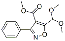 4-Isoxazolecarboxylicacid,5-(dimethoxymethyl)-3-phenyl-,methylester(9ci)Structure,161126-42-7Structure 4-Isoxazolecarboxylicacid,5-(dimethoxymethyl)-3-phenyl-,methylester(9ci) Structure,161126-42-7Structure