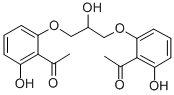 1,3-Bis(2-acetyl-3-hydroxyphenoxy)-2-propanolStructure,16150-44-0Structure 1,3-Bis(2-acetyl-3-hydroxyphenoxy)-2-propanol Structure,16150-44-0Structure