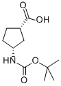 (+)-(1S,3r)-n-boc-3-aminocyclopentanecarboxylic acid Structure,161660-94-2Structure
