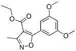 4-Isoxazolecarboxylicacid,5-(3,5-dimethoxyphenyl)-3-methyl-,ethylester(9ci)Structure,161838-23-9Structure 4-Isoxazolecarboxylicacid,5-(3,5-dimethoxyphenyl)-3-methyl-,ethylester(9ci) Structure,161838-23-9Structure