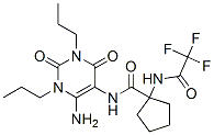 (9ci)-n-(6-氨基-1,2,3,4-四氫-2,4-二氧代-1,3-二丙基-5-嘧啶)-1-[(三氟乙?；?氨基]-環(huán)戊烷羧酰胺結(jié)構(gòu)式_161918-62-3結(jié)構(gòu)式
