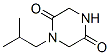 2,5-Piperazinedione,1-isobutyl-(8ci)Structure,16350-84-8Structure 2,5-Piperazinedione,1-isobutyl-(8ci) Structure,16350-84-8Structure