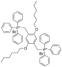 1,4-Bis(hexyloxy)-2,5-xylenebis(triphenylphosphonium bromide)Structure,165377-28-6Structure 1,4-Bis(hexyloxy)-2,5-xylenebis(triphenylphosphonium bromide) Structure,165377-28-6Structure