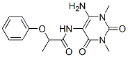 N-(6-氨基-1,2,3,4-四氫-1,3-二甲基-2,4-二氧代-5-嘧啶)-2-苯氧基-丙酰胺結(jié)構(gòu)式_166115-80-6結(jié)構(gòu)式