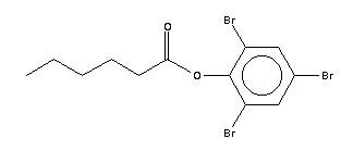 Caproic acid 2,4,6-tribromophenyl esterStructure,16732-09-5Structure Caproic acid 2,4,6-tribromophenyl ester Structure,16732-09-5Structure