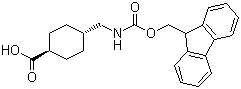 Trans-4-[(9h-fluoren-9-ylmethoxycarbonylamino)-methyl]-cyclohexanecarboxylic acid Structure,167690-53-1Structure