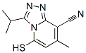 5-疏基-7-甲基-3-(1-甲基乙基)-1,2,4-噻唑并[4,3-a]吡啶-8-甲腈結(jié)構(gòu)式_168260-77-3結(jié)構(gòu)式