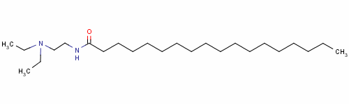 n-[2-(二乙基氨基)乙基]-十八烷酰胺結(jié)構(gòu)式_16889-14-8結(jié)構(gòu)式