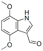 4,7-Dimethoxy-1H-indole-3-carbaldehydeStructure,170489-17-5Structure 4,7-Dimethoxy-1H-indole-3-carbaldehyde Structure,170489-17-5Structure