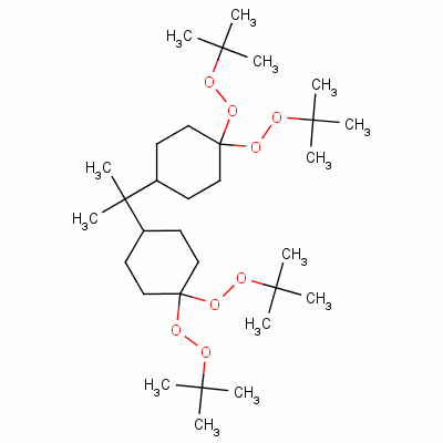 2,2-Di(4,4-di(tert-butylperoxy)cyclohexyl)propaneStructure,1705-60-8Structure 2,2-Di(4,4-di(tert-butylperoxy)cyclohexyl)propane Structure,1705-60-8Structure