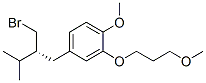 2-(3-Methoxypropoxy)-4-((R)-2-(bromomethyl)-3-methylbutyl)-1-methoxybenzeneStructure,172900-69-5Structure 2-(3-Methoxypropoxy)-4-((R)-2-(bromomethyl)-3-methylbutyl)-1-methoxybenzene Structure,172900-69-5Structure