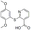 2-(2,5-Dimethoxyphenylthio)pyridine-3-carboxylic acidStructure,175135-77-0Structure 2-(2,5-Dimethoxyphenylthio)pyridine-3-carboxylic acid Structure,175135-77-0Structure