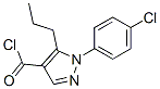 1-(4-Chlorophenyl)-5-propyl-1H-pyrazole-4-carbonyl chlorideStructure,175137-18-5Structure 1-(4-Chlorophenyl)-5-propyl-1H-pyrazole-4-carbonyl chloride Structure,175137-18-5Structure