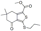 6,6-二甲基-4-氧代-3-(丙基硫代)-4,5,6,7-四氫苯并[c]噻吩-1-羧酸甲酯結(jié)構(gòu)式_175202-42-3結(jié)構(gòu)式