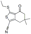 3-乙基硫代-6,6-二甲基-4-o氧代-4,5,6,7-四氫苯并[c]噻吩-1-甲腈結(jié)構(gòu)式_175202-70-7結(jié)構(gòu)式