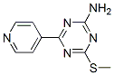 4-(Methylthio)-6-(4-pyridyl)-1,3,5-triazin-2-amineStructure,175204-63-4Structure 4-(Methylthio)-6-(4-pyridyl)-1,3,5-triazin-2-amine Structure,175204-63-4Structure