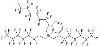 Tris(3,3,4,4,5,5,6,6,7,7,8,8,8-tridecafluorooctyl)phenyltinStructure,175354-30-0Structure Tris(3,3,4,4,5,5,6,6,7,7,8,8,8-tridecafluorooctyl)phenyltin Structure,175354-30-0Structure
