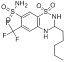3-戊基-6-(三氟甲基)-3,4-二氫-2H-苯并[e][1,2,4]噻二嗪-7-磺酰胺 1,1-二氧化物結(jié)構(gòu)式_1766-91-2結(jié)構(gòu)式