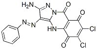 (9ci)-2-氨基-6,7-二氯-3-(苯基氮雜)-吡唑并[5,1-b]喹唑啉-5,8,9(4h)-三酮結(jié)構(gòu)式_177420-07-4結(jié)構(gòu)式