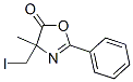 5(4H)-oxazolone, 4-(iodomethyl)-4-methyl-2-phenyl-Structure,177762-91-3Structure 5(4H)-oxazolone, 4-(iodomethyl)-4-methyl-2-phenyl- Structure,177762-91-3Structure