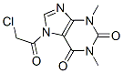 1H-purine-2,6-dione, 7-(chloroacetyl)-3,7-dihydro-1,3-dimethyl-(9ci)Structure,179064-70-1Structure 1H-purine-2,6-dione, 7-(chloroacetyl)-3,7-dihydro-1,3-dimethyl-(9ci) Structure,179064-70-1Structure