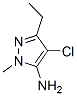 1H-pyrazol-5-amine, 4-chloro-3-ethyl-1-methyl-Structure,180303-03-1Structure 1H-pyrazol-5-amine, 4-chloro-3-ethyl-1-methyl- Structure,180303-03-1Structure