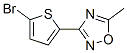 3-(5-Bromo-2-thienyl)-5-methyl-1,2,4-oxadiazoleStructure,180530-13-6Structure 3-(5-Bromo-2-thienyl)-5-methyl-1,2,4-oxadiazole Structure,180530-13-6Structure