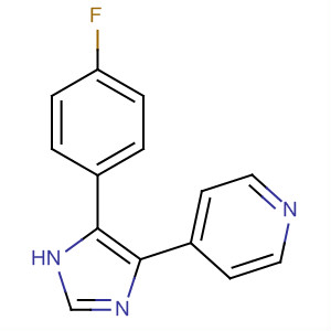 4-(4-氟苯基)-5-(吡啶-4-基)-1H-咪唑結(jié)構(gòu)式_181630-93-3結(jié)構(gòu)式