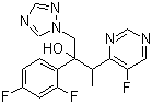 (2R,3S/2S,3R)-2-(2,4-二氟苯基)-3-(5-氟嘧啶-4-基)-1-(1H-1,2,4-三唑- 1-基)-2-丁醇結(jié)構(gòu)式_182230-43-9結(jié)構(gòu)式