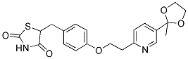 5-[4-[2-[5-(2-甲基-1,3-二氧雜烷-2-基)-2-吡啶]乙氧基]芐基]-2,4-噻唑烷二酮結(jié)構(gòu)式_184766-66-3結(jié)構(gòu)式