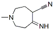 1H-azepine-4-carbonitrile, hexahydro-5-imino-1-methyl-Structure,1859-32-1Structure 1H-azepine-4-carbonitrile, hexahydro-5-imino-1-methyl- Structure,1859-32-1Structure