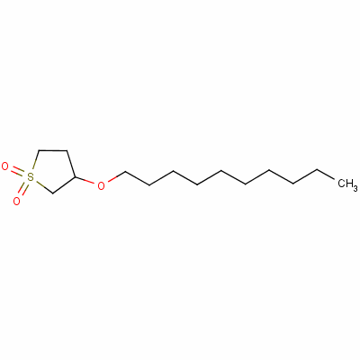 3-(Decyloxy)tetrahydrothiophene 1,1-dioxideStructure,18760-44-6Structure 3-(Decyloxy)tetrahydrothiophene 1,1-dioxide Structure,18760-44-6Structure
