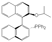 (r)-(+)-(diphenylphosphino)-2-isopropoxy-1,1-binaphthylStructure,189274-36-0Structure (r)-(+)-(diphenylphosphino)-2-isopropoxy-1,1-binaphthyl Structure,189274-36-0Structure