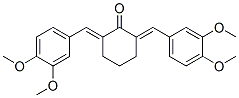2,6-Bis-(3,4-dimethoxyphenylmethylene)cyclohexanoneStructure,18977-33-8Structure 2,6-Bis-(3,4-dimethoxyphenylmethylene)cyclohexanone Structure,18977-33-8Structure